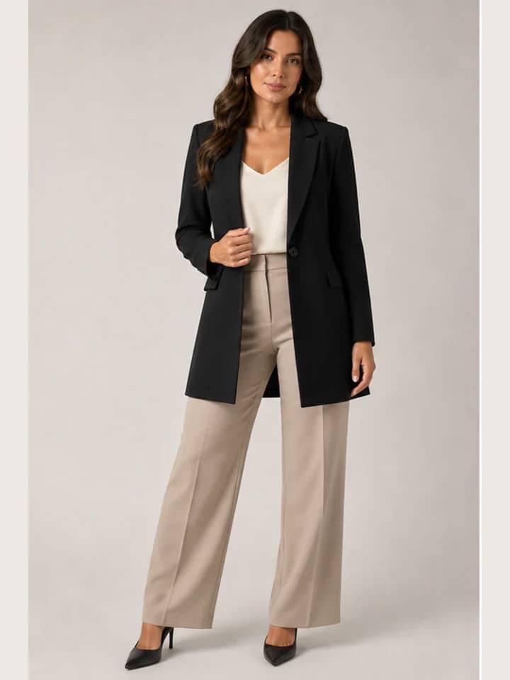 Blazer Alongado Preto