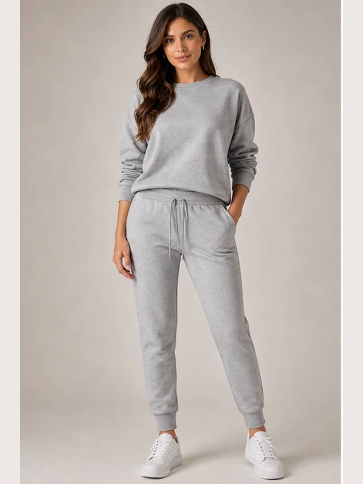 Conjunto Moletinho Cinza