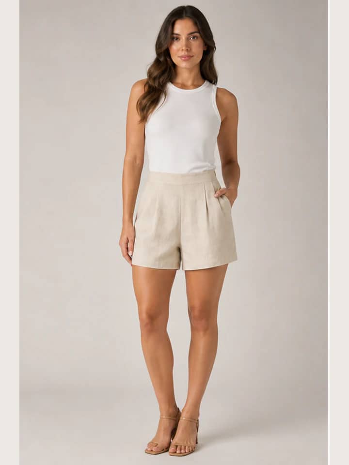 Shorts Linho Natural